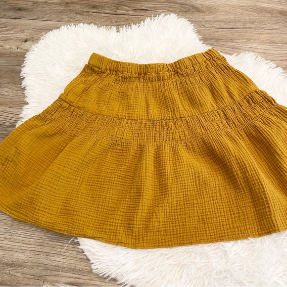 Madewell Mustard Tiered Circle Skirt - Picture 6 of 7